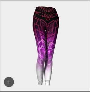 Geometric Pink and Purple Leggings
